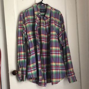 Men’s Ralph Lauren Multicolor Plaid Button Down Shirt